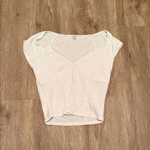 Garage White Corset Top